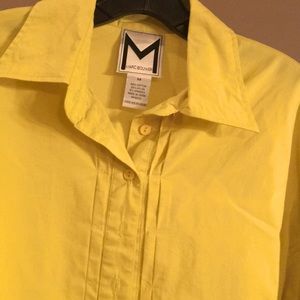Almost chartreuse yellow green Marc Bouwer blouse